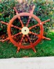 SH8864 - Deluxe Sheesham Wood Ship Wheel, 36"